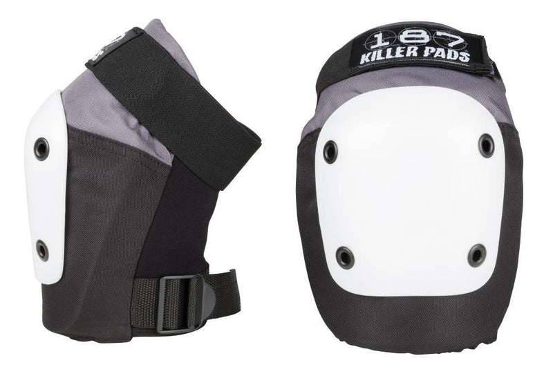 187 Killer Pads Fly Knee Pads, Grey/Black/White Protection 187 
