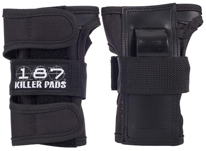 187 Protection Adult Killer Pads Pro Standard Wrist Guards, Black/Black