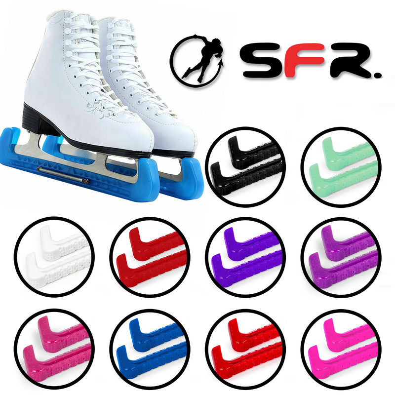 SFR 2 Piece Ice Skate Blade Guards Set With Spring