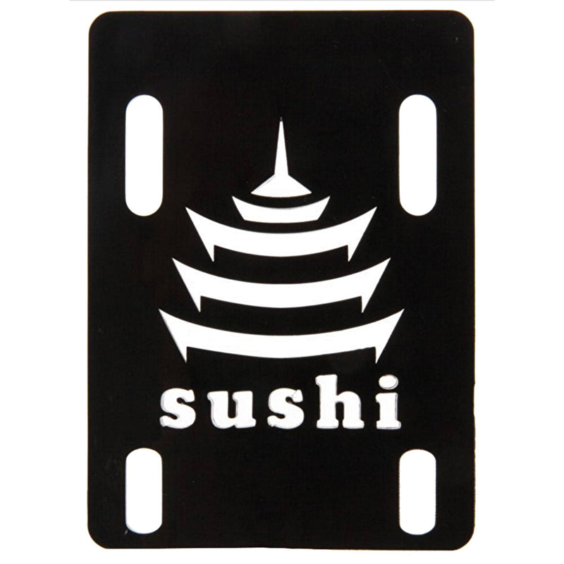 Sushi Pagoda Riser Pads - Black (Pack of 2) Skatebaord Parts Sushi 