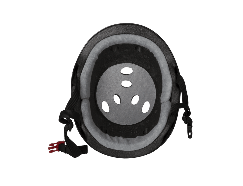 Triple 8 Certified Sweatsaver Helmet - Rubber Carbon Grey Protection Triple 8 
