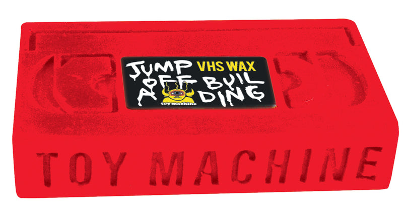 Toy Machine Skateboards Jump Off A Building VHS Wax, Red