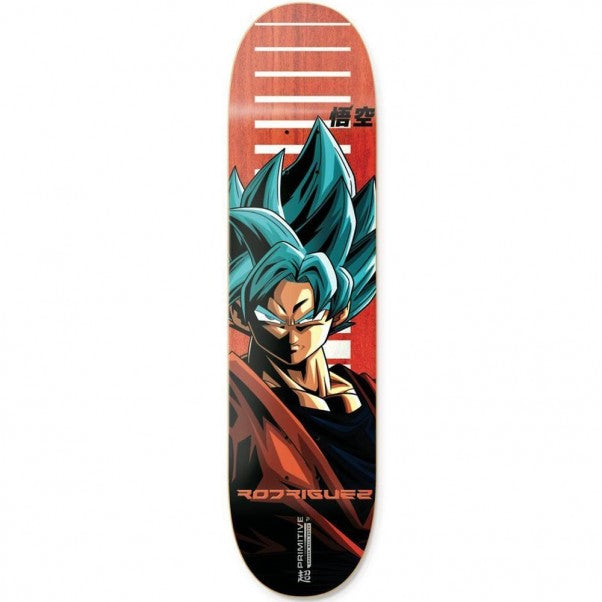 Primitive Skateboards x Dragon Ball Super Rodriguez SSG Goku Skateboard Deck 8"