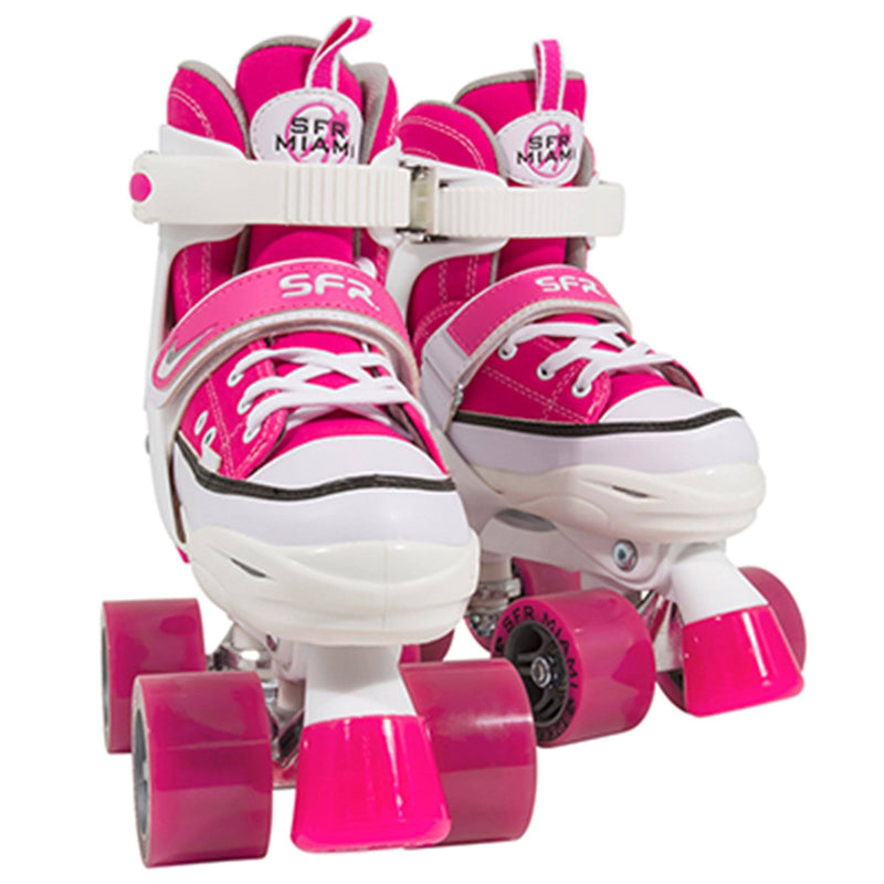 SFR Miami Junior Adjustable Quad Skates, Pink Kids Skates SFR 