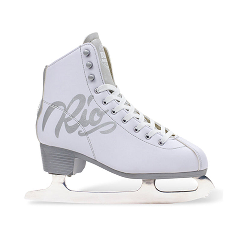 Rio Roller Script Ice Skates - White Ice Skates Rio Roller 