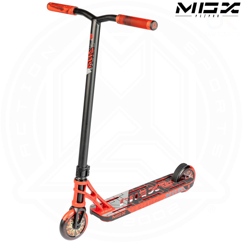 Madd Gear MGX P1 Pro 4.5 Freestyle Complete Stunt Scooter, Red/Black