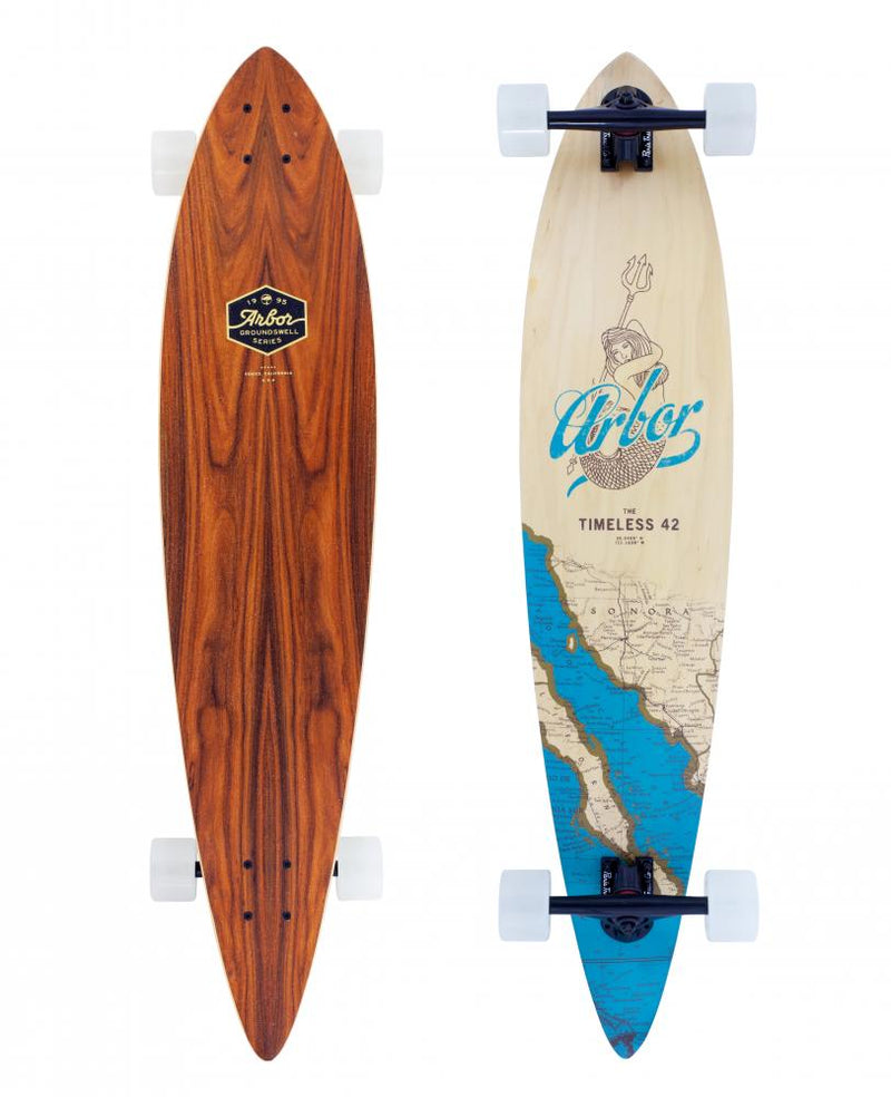 Arbor Longboards Timeless 42 Groundswell Complete Longboard, Ghost