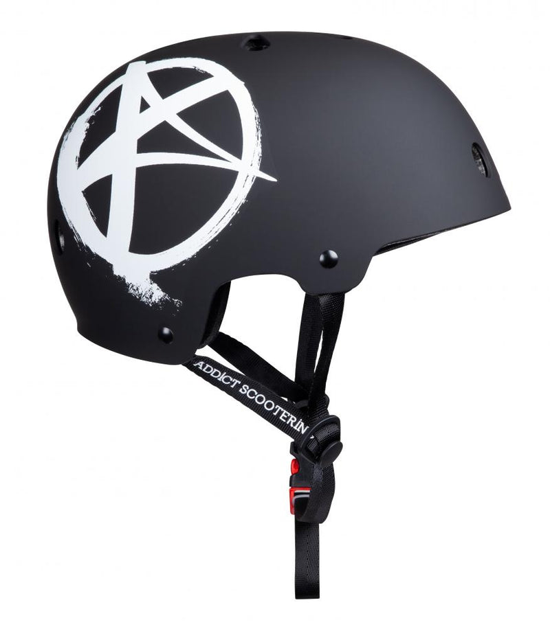Addict Scooters Logo Skate/BMX Helmet, Black
