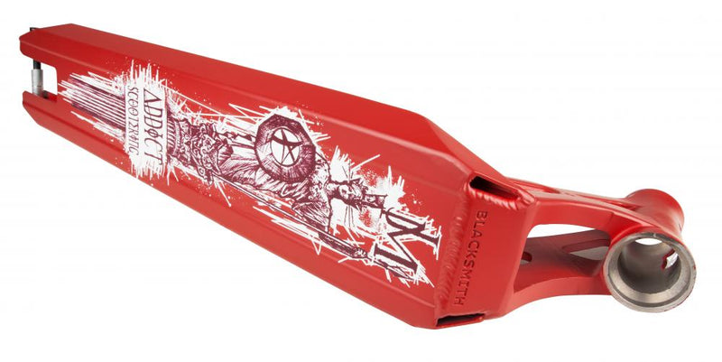 Addict Scooters Blacksmith Alex Peasley 590mm Stunt Scooter Deck, Bloody Red