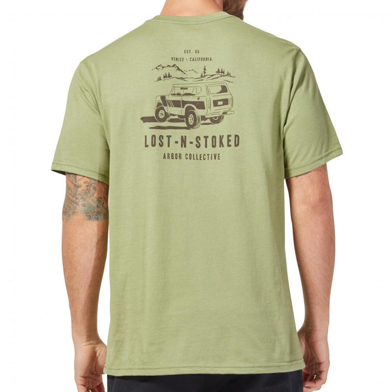 Arbor Skateboards Cruiser Tee Skateboard T-Shirt, Light Olive