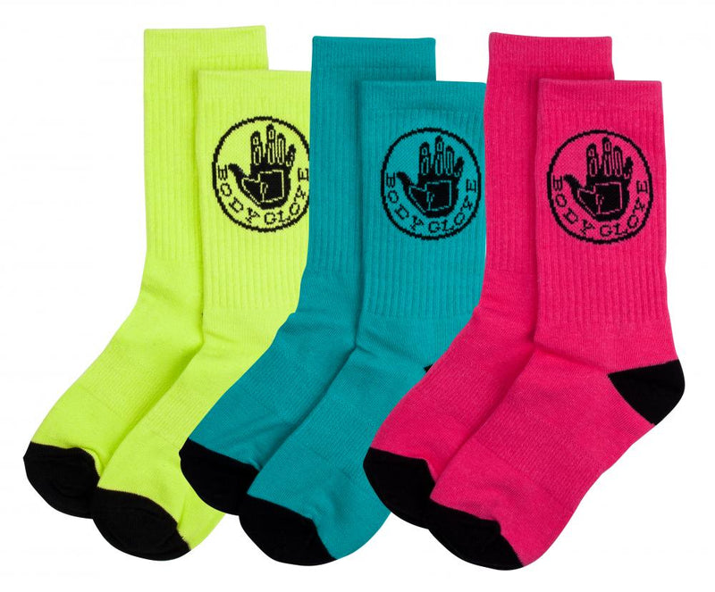 Body Glove Core Logo Woman's Socks, (3 Pack)