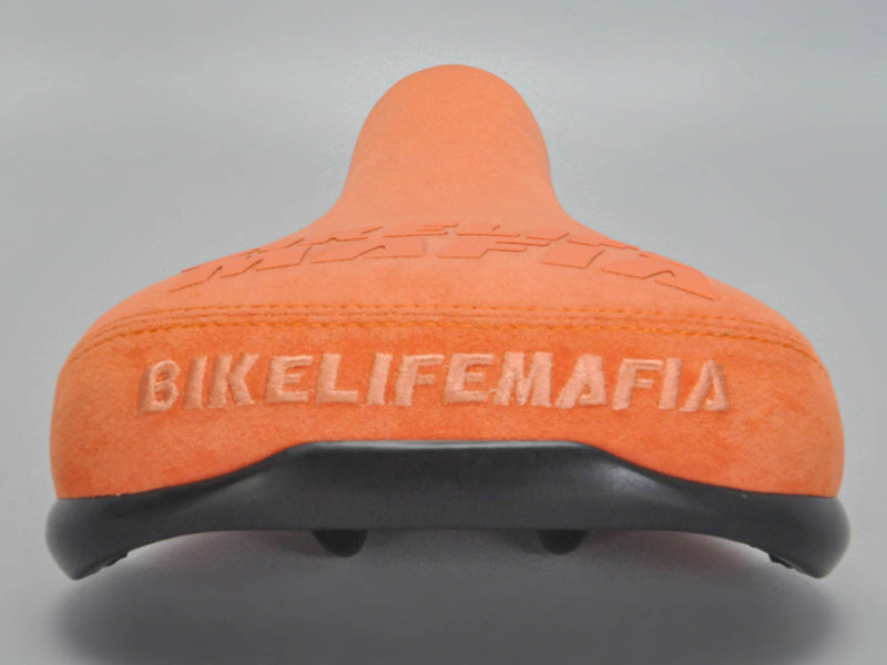 Mafia Bikes Bike Life Mafia Cycling/Wheelie Bike Seat, Stacked Orange