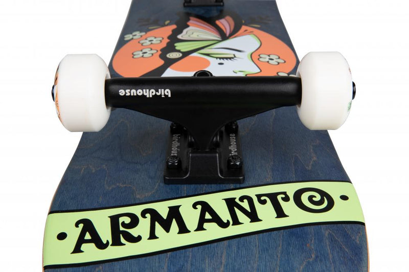 Birdhouse Skateboards Armanto Butterfly Complete Skateboard 8.0", Blue