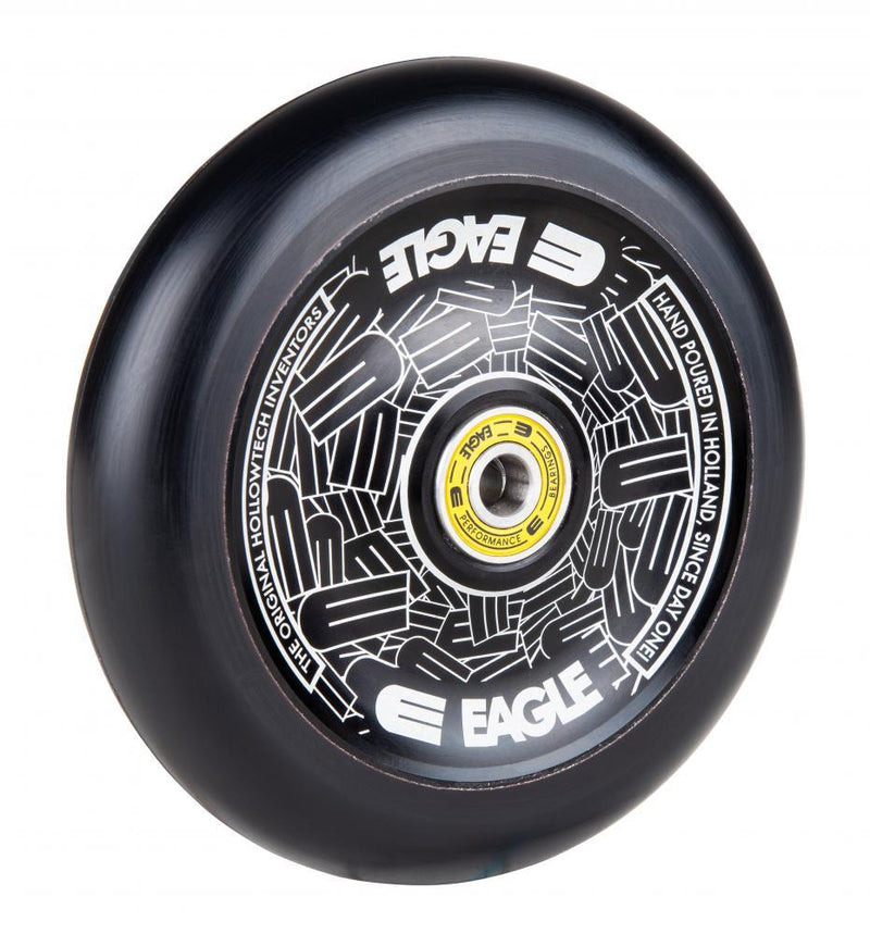 Eagle Supply 115mm Pro Stunt Scooter Wheel, Standard Hollowtech - Black/Black Scooter Wheels Eagle Supply Co 
