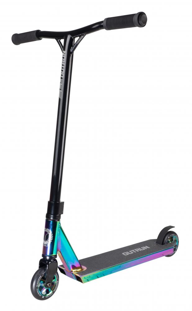 Blazer Pro Scooters Outrun 2 FX Complete Stunt Scooter, Neochrome/Black