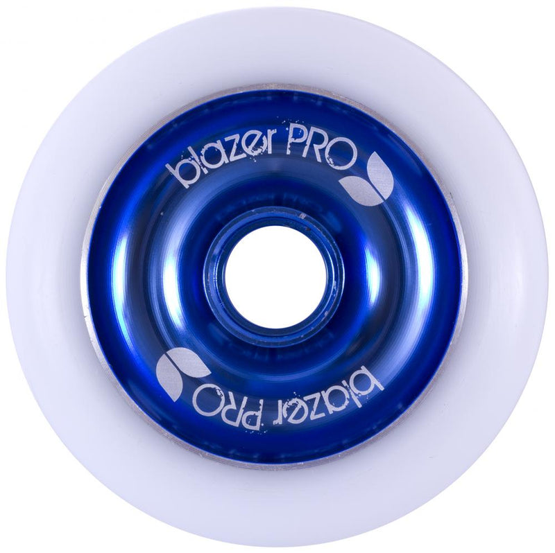 Blazer Pro Stunt Scooters Aluminium Core 100mm Wheel, White/Blue