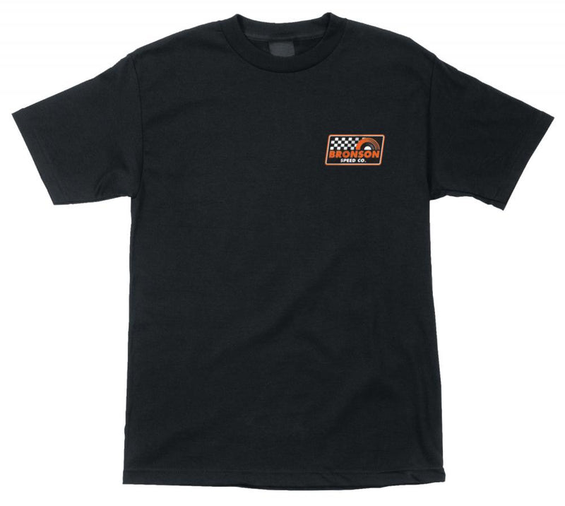 Bronson Speed Co Victory Lap Skateboard T-Shirt, Black