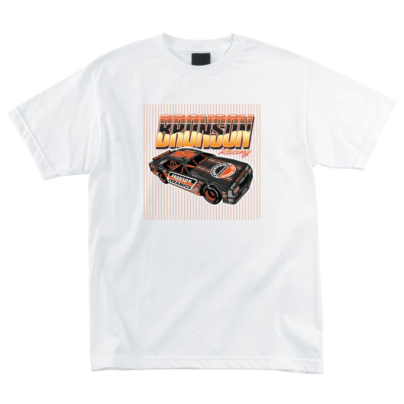 Bronson Speed Co Ceramics Box Car Racer T-Shirt, White