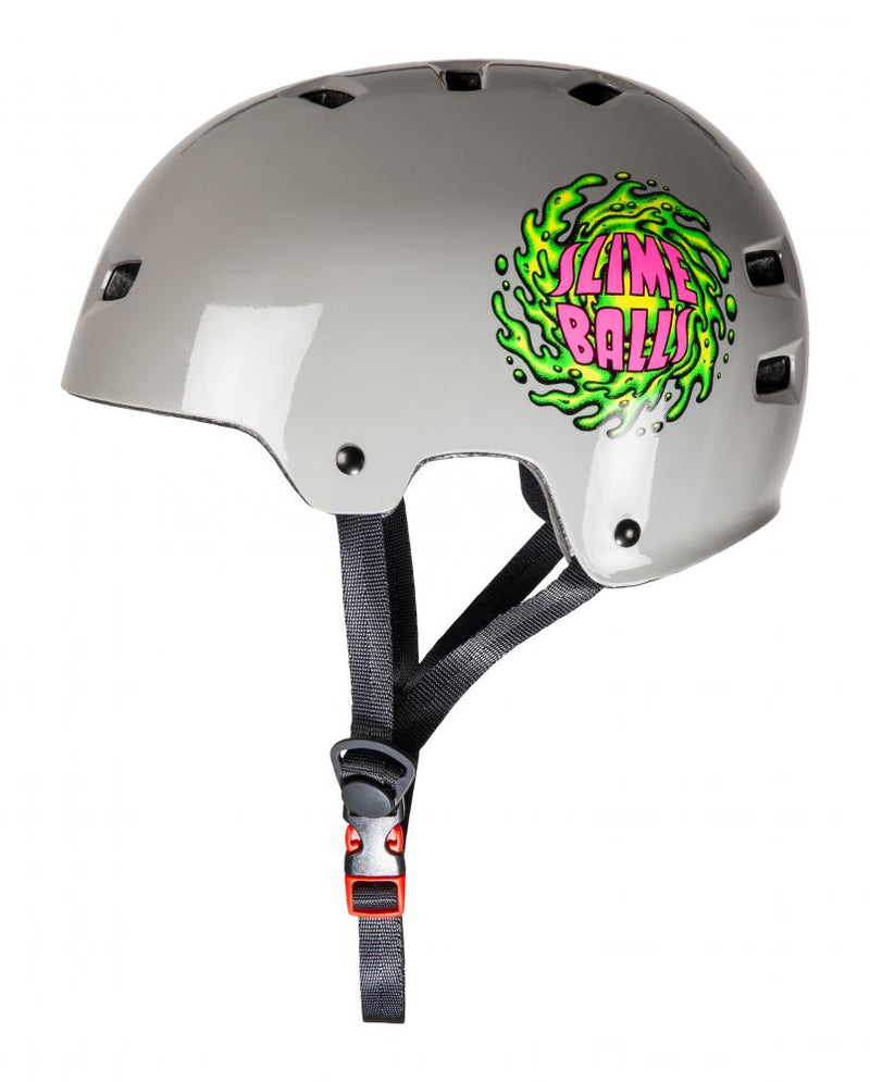 Bullet Safety Gear x Slime Ball Skate/BMX Helmet, Gloss Grey