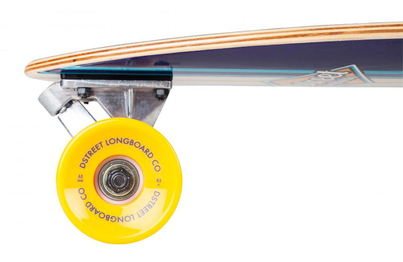 D Street Skateboards Ocean 35" Complete Longboard, Blue
