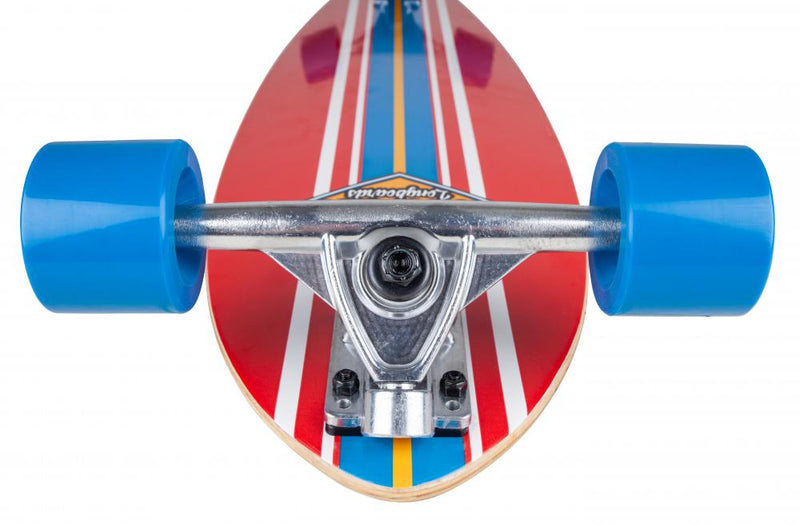 D Street Skateboards Ocean 35" Complete Longboard, Red