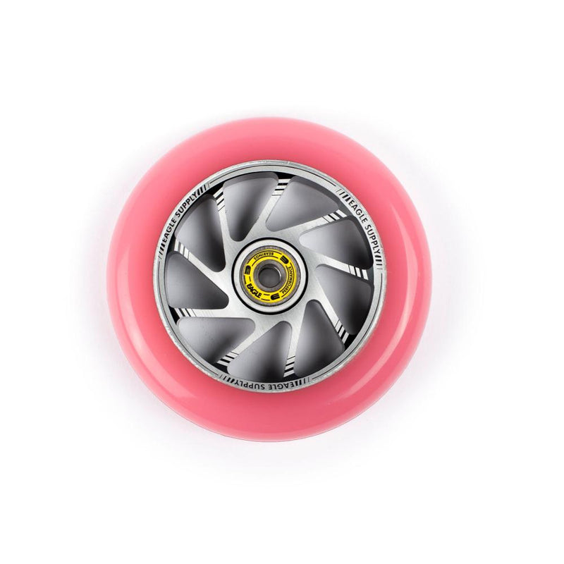 Eagle Supply Team Core 120mm Scooter Wheel, Silver/Pink