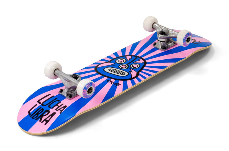 Enuff Skateboards Lucha Libre Complete Skateboard,  Pink/Blue