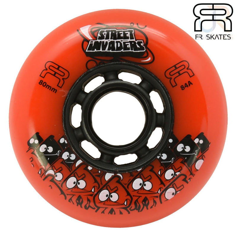 Fr Skates Invader Ⅱ Inline Skate Wheel, 76mm Orange