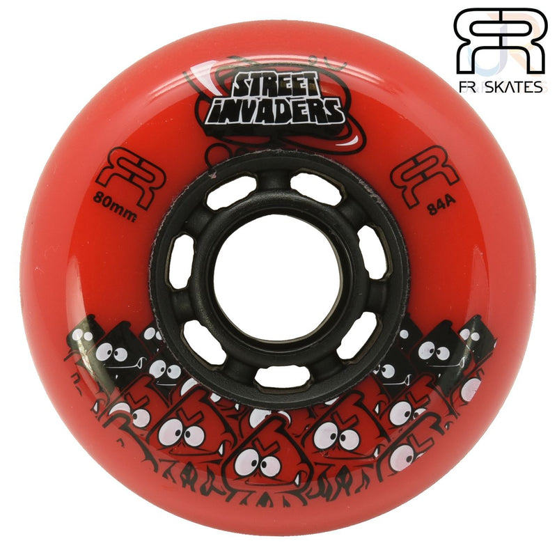 Fr Skates Invader Ⅱ Inline Skate Wheel, 76mm Red