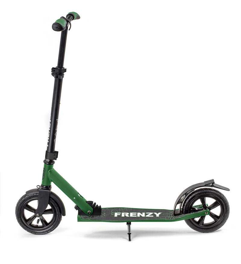 Frenzy Scooters Pneumatic Plus Commuter Scooter 205mm, Military Green