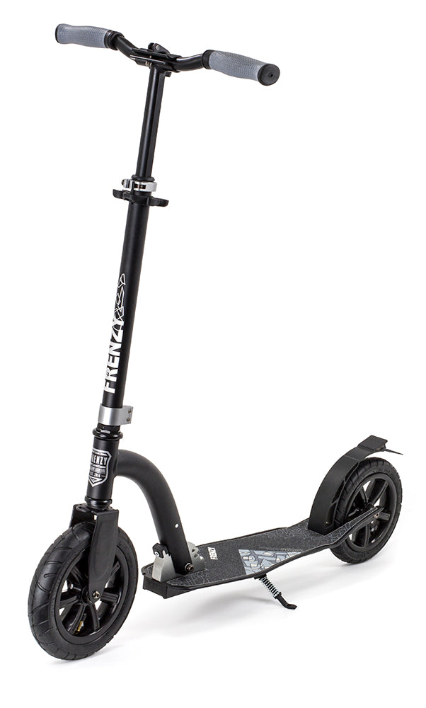 Frenzy Scooters Pneumatic Plus Commuter Scooter 230mm, Black