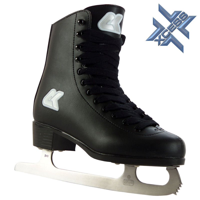 Xcess Fashion Black Ice Skates,