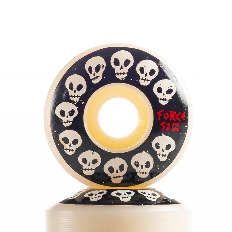 Force Wheels 10 Skulls Skateboard Wheels 52mm  (Set Of 4)