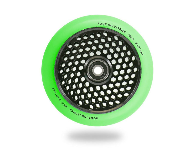 Root Industries Scooters Honeycore Stunt Scooter Wheels 120mm, Green/Black Scooter Wheels Root Industries 