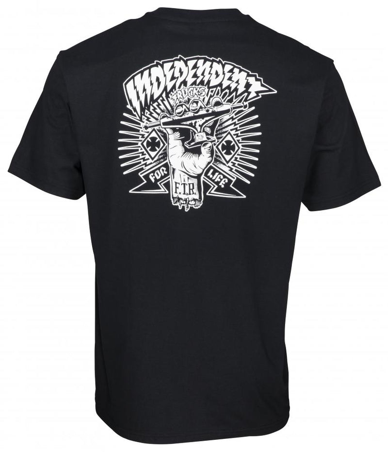 Independent Truck Co Ripped Logo Skateboard T-Shirt, Black