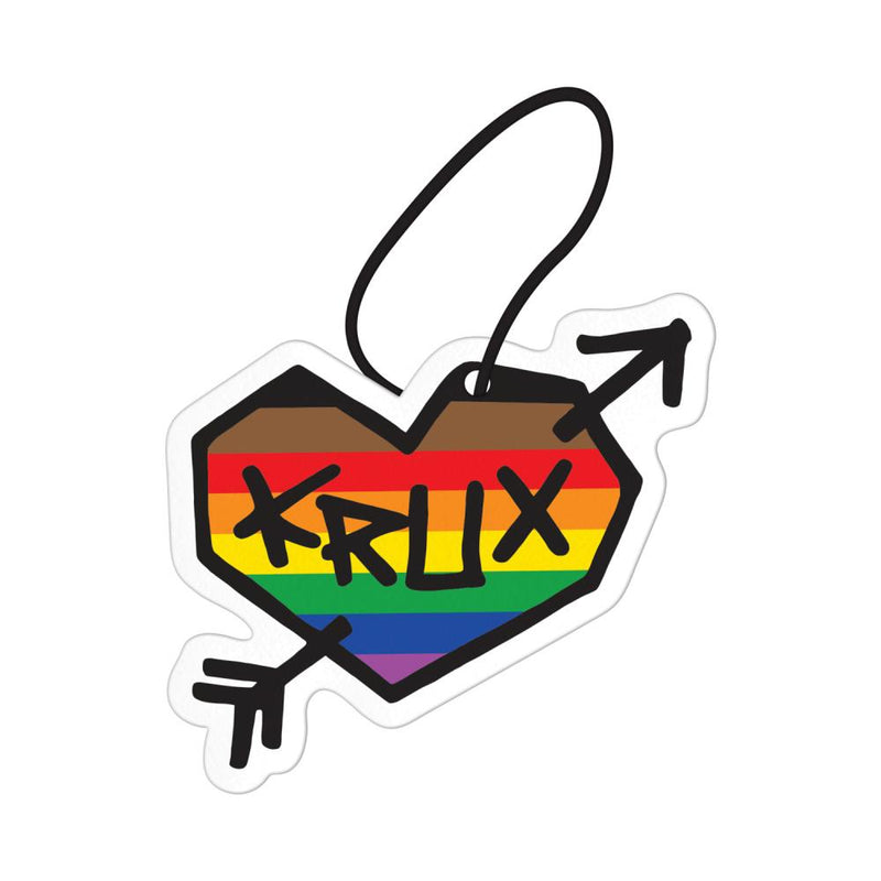 Krux Trucks Pride Rainbow Car Air Freshener, Rainbow