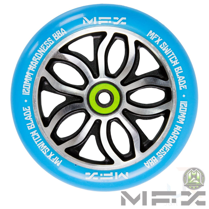 MGP Scooters MFX R Willy Switchblade Signature 120mm Stunt Scooter Wheels, Blue