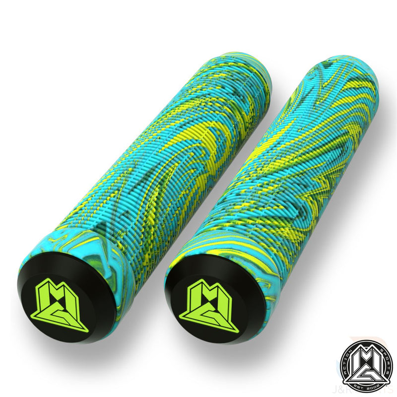 MGP Grind Swirl Stunt Scooter 180mm Grips, Lime/Teal