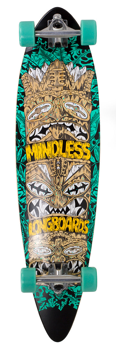 Mindless Longboards Tribal Rogue 4 Complete Longboard, Green