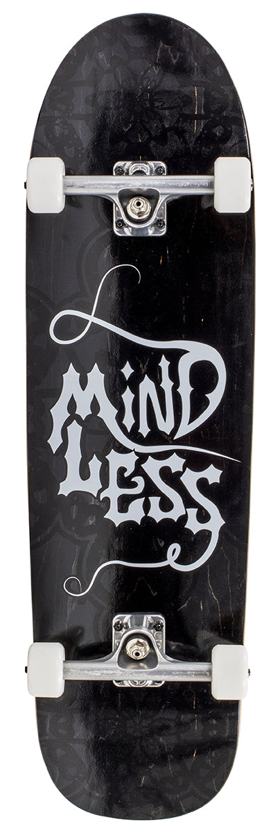 Mindless Longboards Gothic Complete Cruiser Skateboard, Black