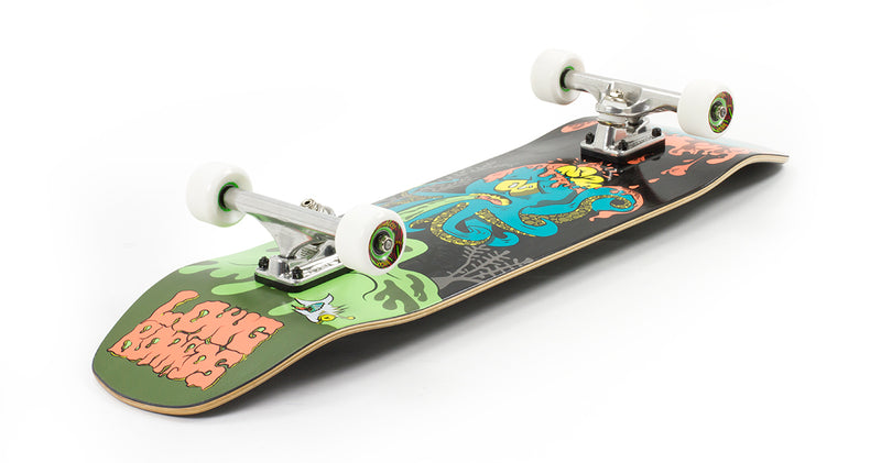 Mindless Longboards Octopuke Complete Cruiser Skateboards, Orange