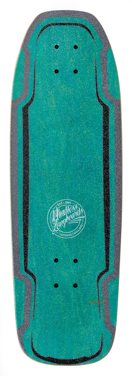 Mindless Longboards Surf Skate Complete Longboard, Green