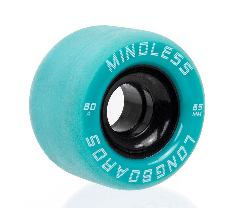Mindless Longboards Viper Longboard Wheels 65mm, Green  (Set Of 4)