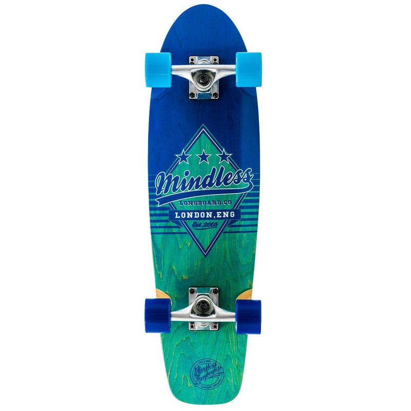 Mindless Longboard Daily Grande II Cruiser - Blue/Blue Skateboard Mindless 