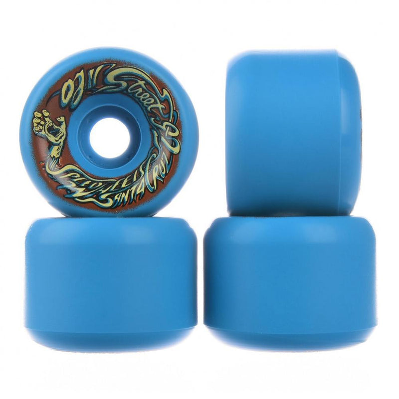 OJ Wheels Street Speedwheels Reissue 92a Skateboard Wheels 60mm, Blue  (Set Of 4)