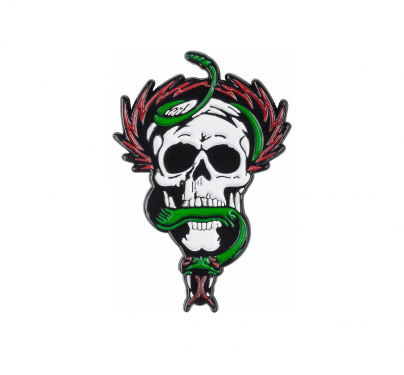 Powell Peralta Skateboard McGill Skull and Snake Skateboard Pin Badge, Multi
