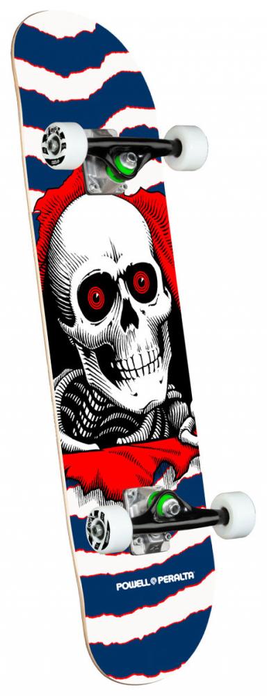 Powell Peralta Ripper One Off 7.75" Complete Skateboard, Navy