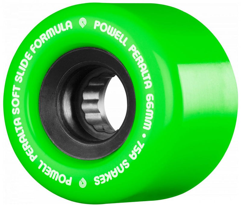 Powell Peralta Skateboards Snake 75A SSF 69mm Skateboard Wheels, Green  (Set Of 4)