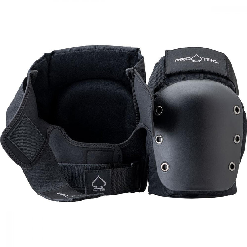 Pro Tec Safety Gear Knee/Elbow Double Pad Set, Black