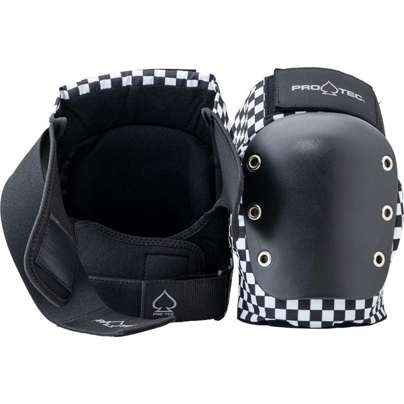 Pro Tec Safety Gear Knee/Elbow Double Pad Set, Checker